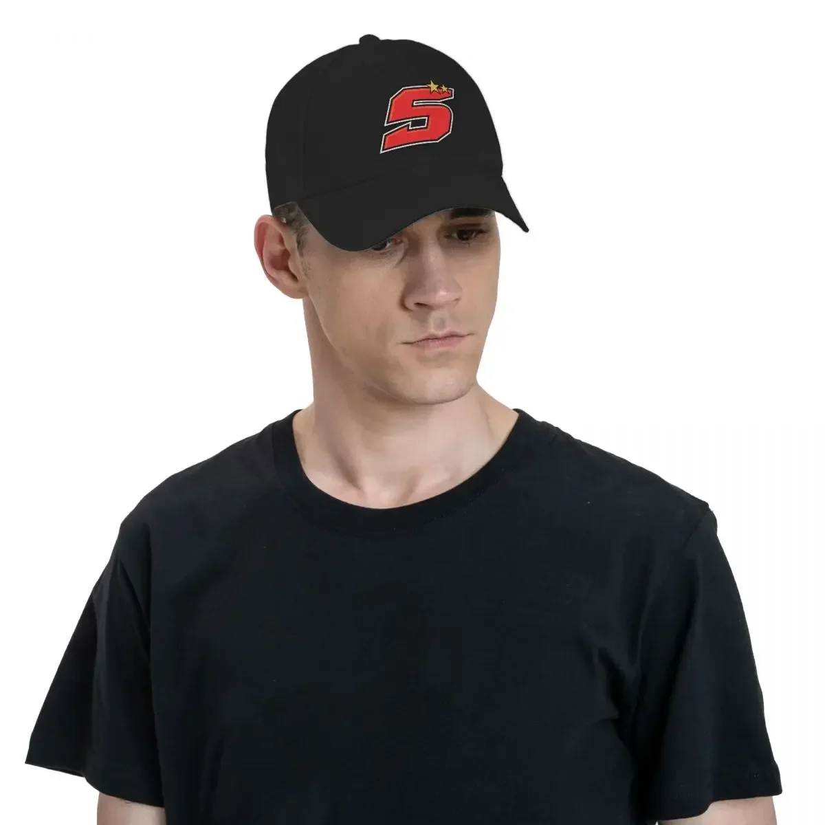 Johann Zarco Number 5 красная бейсболка 2022 солнцезащитная шляпа с защитой от