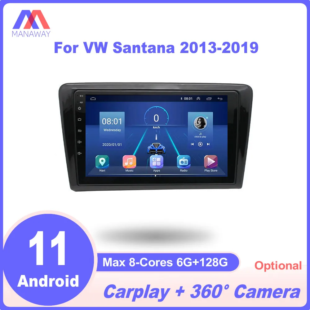 

9" Android Player For VW Santana 2013-2019 DSP CarPlay Car Radio Stereo Multimedia Video MP5 Navigation GPS 2Din