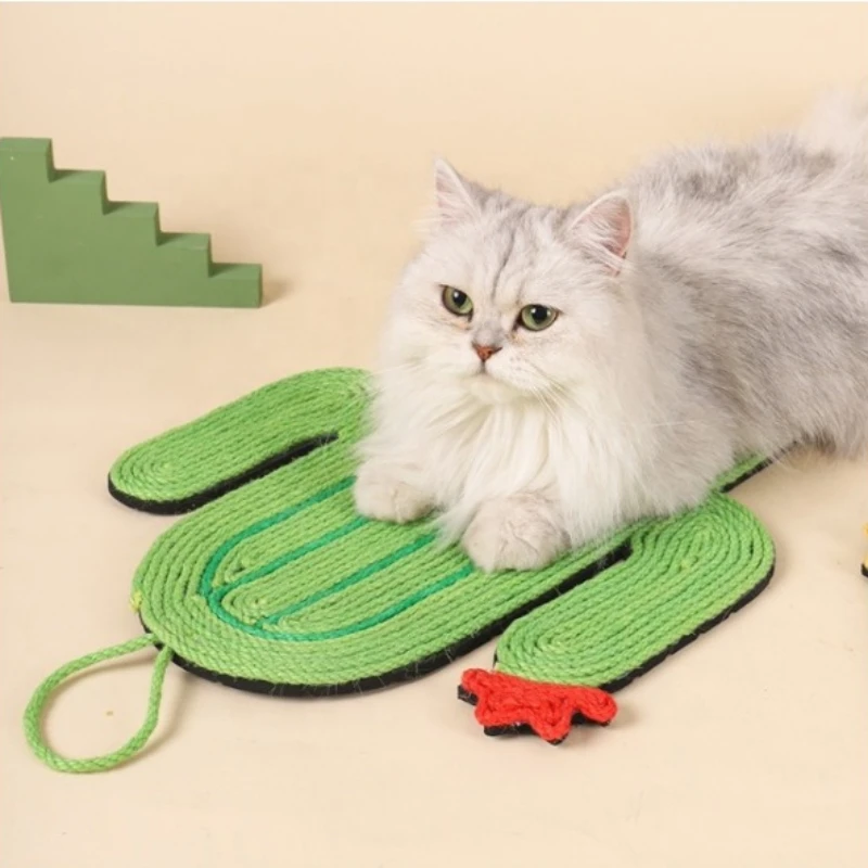 

Когтеточка для кошачьего кактуса, Настенная мебель из дерева, Коврик для защиты дивана, Натуральный сизаль и дерево, Скребок для домашних животных, Товары для домашних животных, High Qu