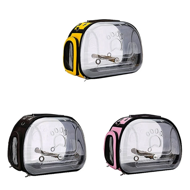 

Portable Handbag with Standing-Perch Foldable Parrot Bag Pet Travel Bag