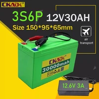 12v 30ah 18650 lithium battery pack 3s6p built in high current 20a bms sprayer trolley solar childrens electric car battery