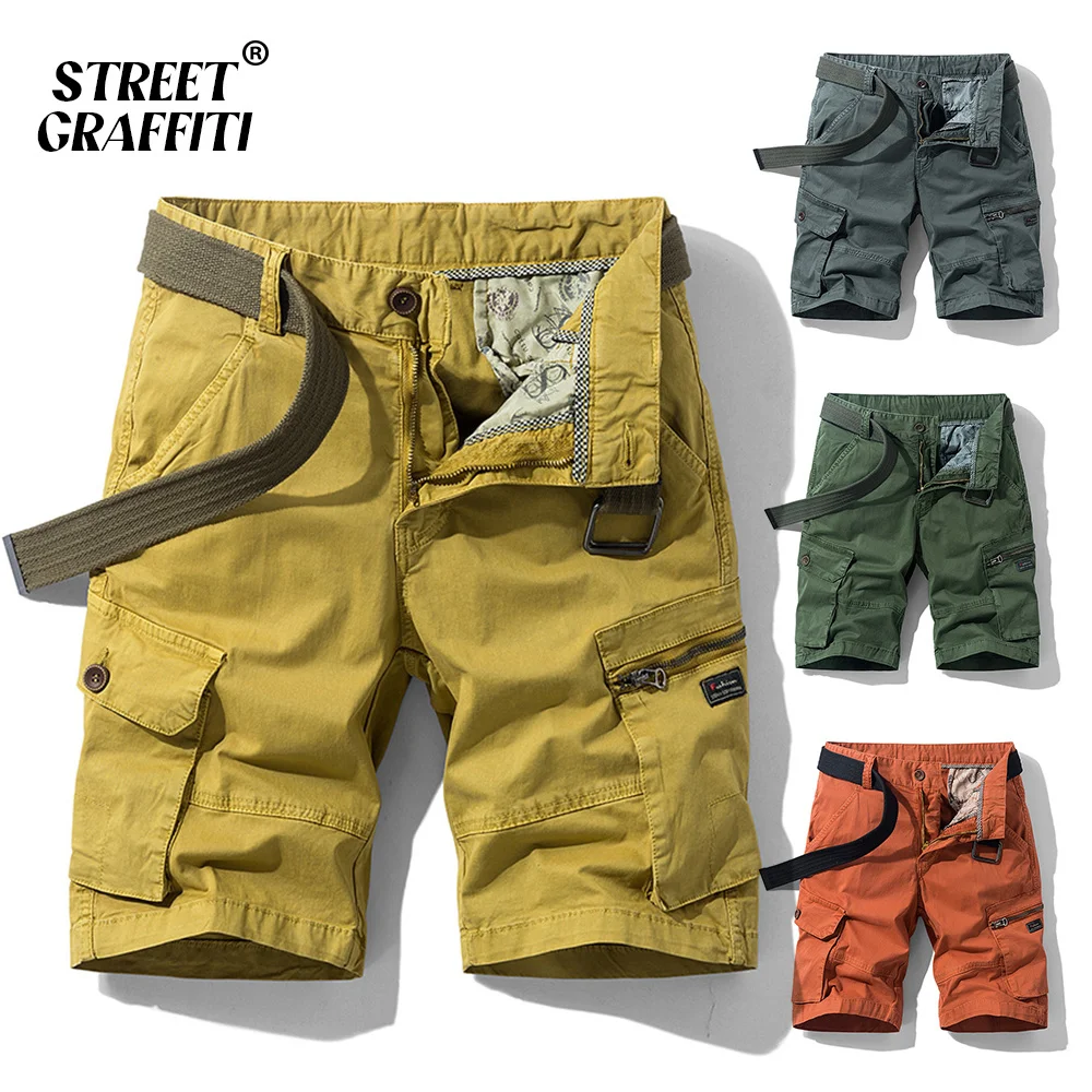 

2023 New Sprin Summer Men Caro Sorts Cotton Relaxed Fit Breeces Bermuda Casual Sort Pants Clotin Social Caro Sort Men
