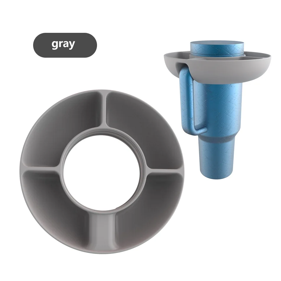 

Силиконовая портативная цветочная закуска, фруктовая чашка, бутылка, фруктовые тарелки, поднос для Stanley, 40 унций, стакан, аксессуары, украшения на открытом воздухе