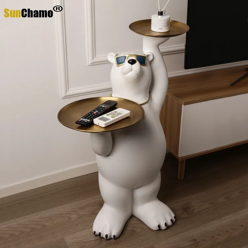 

Sunchamo диван с полярным медведем, боковой угловой стол, искусство, мультяшный стиль, искусство, планшетов, мини-столов, напольная кофейная сто...