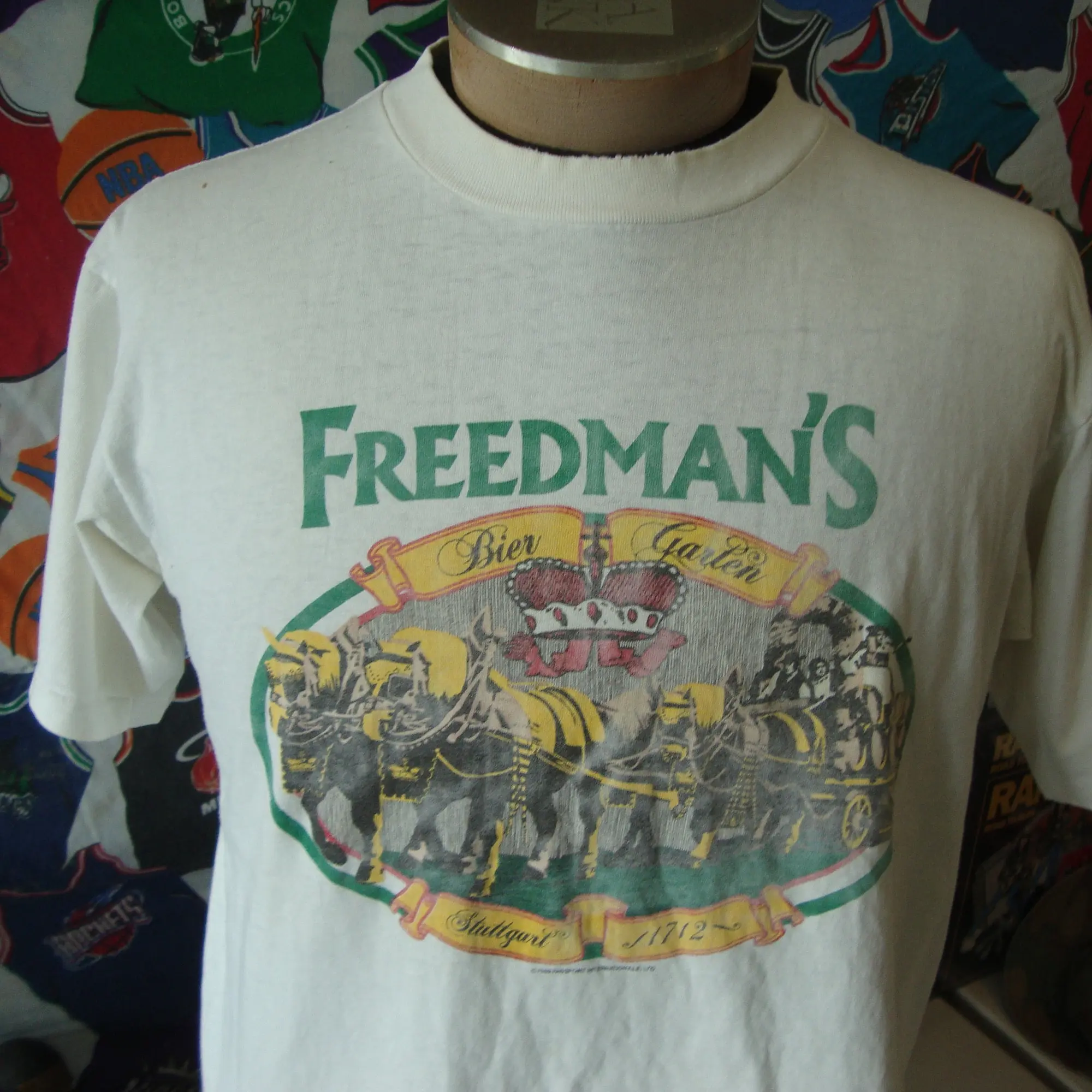 Винтажная футболка в стиле 80-х Freedman's Beer 1989 XL