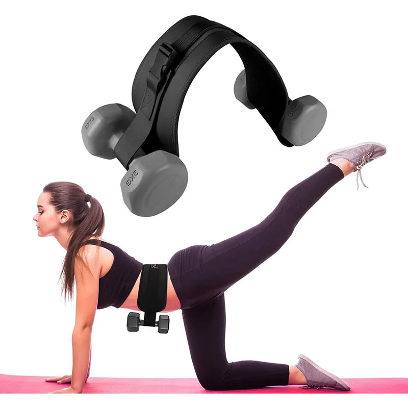 Тренажер для тяги бедра пояс ягодиц полностью регулируемый гантелей гири