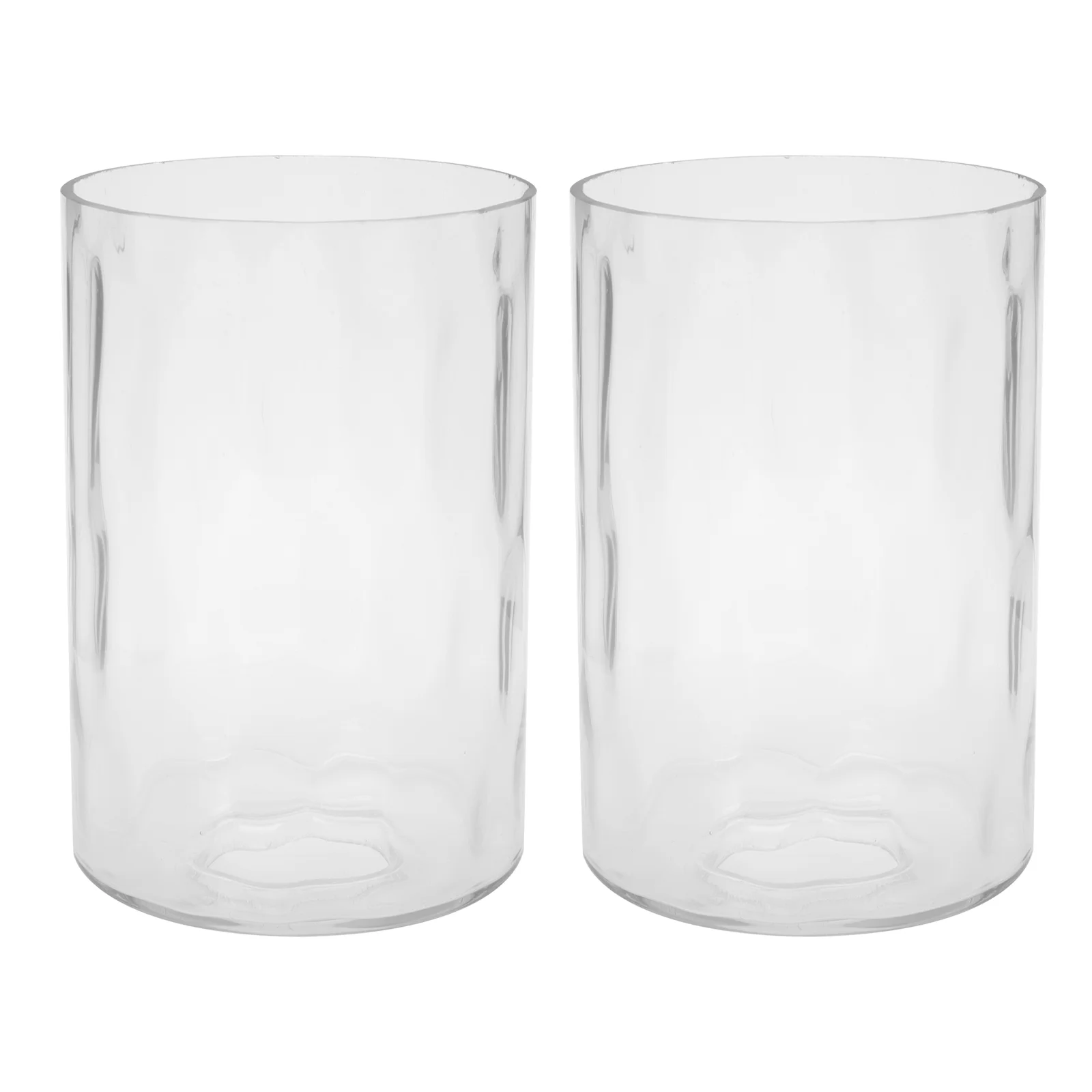 

2Pcs Decorative Lampshade Glass Lamp Shade Transparent Lamp-chimney Adornment