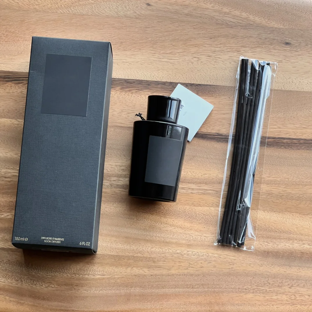 

3PCS /LOT NEW BLACK Limited Edition 180ml Aroma Essential Indoor Aromatherapy +Reed Diffuser Stick
