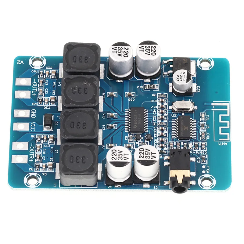 Высококачественная искусственная кожа TPA3118 2x45 Вт 12 В 24 в стерео аудио Bluetooth цифровой усилитель мощности плата усилителя