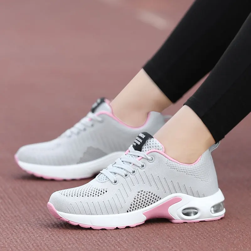 JIEMIAO Women's Light Running Shoes Mesh Breathable Women Sneakers Non-slip Momen's Sport Casual Jogging Shoes