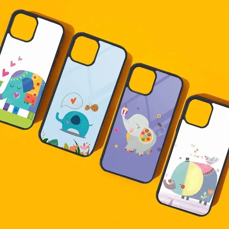 

Animal Cute Cartoon Elephant Phone Case PC+TPU Funda For Samsung Galaxy S30 S10 S22 S21 S20 Plus Ultra Note 10 Pro 20 Cover