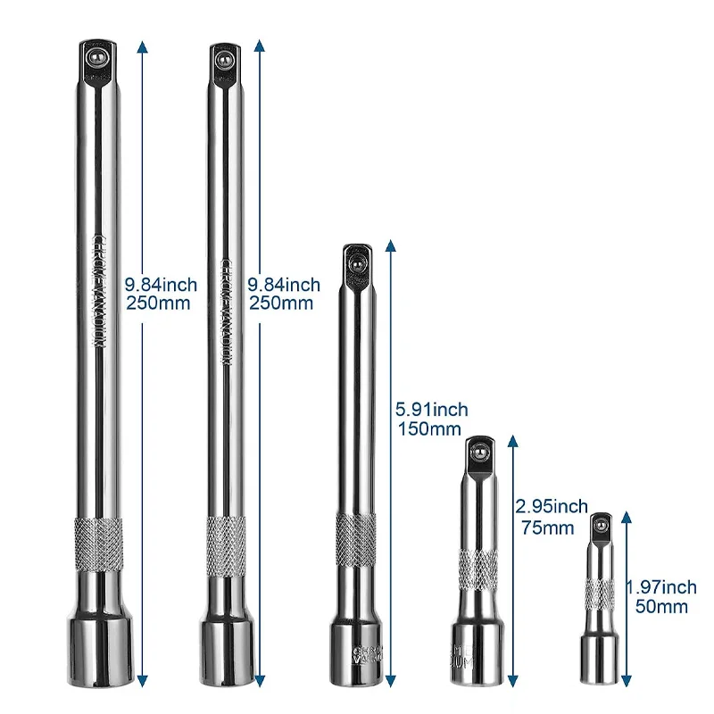 3 шт. Трещоточный ключ 50/1/4/3/8/1/2 мм