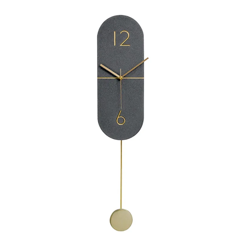 

Минималистичные настенные часы в скандинавском стиле, креативные художественные часы, простые роскошные декоративные бесшумные настенные...