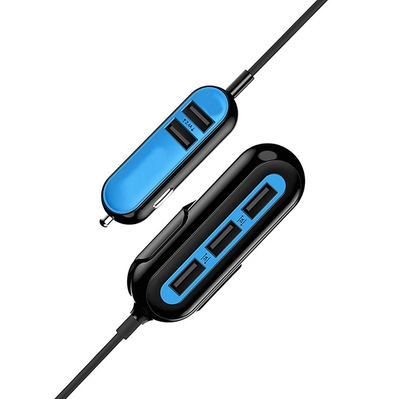 Многофункциональное автомобильное зарядное устройство на 5 портов для Iphone Samsung