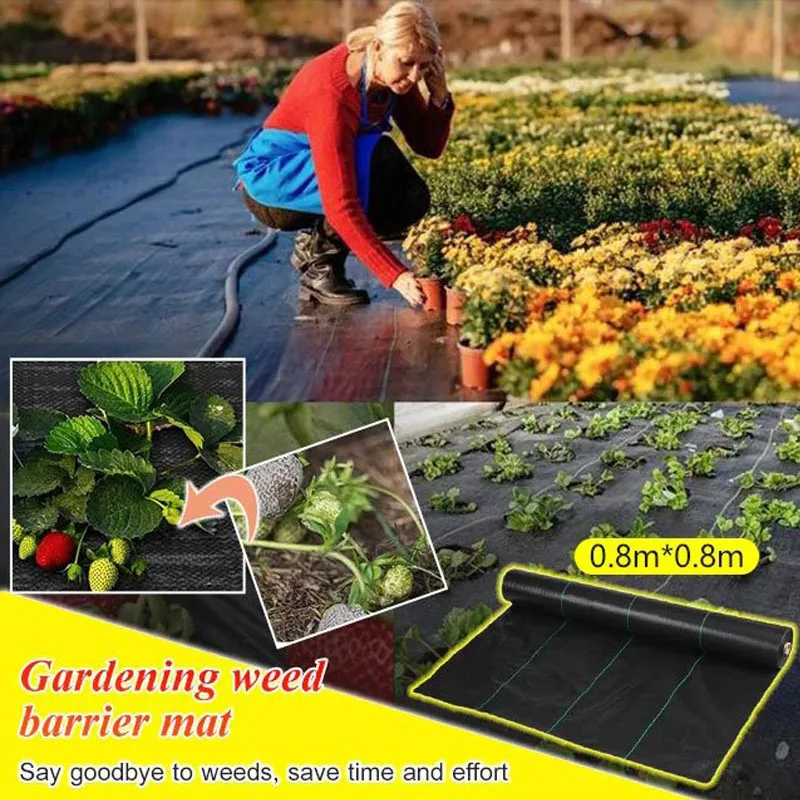 

Non-Woven Barrier Tree Mulch Ring Weeding Barrier Thickened Protector Mat Plant Cover Anti Grass Gardening Fabric Weed Control