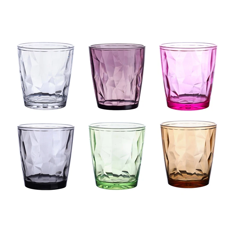 

Unbreakable Acrylic Material Drinking Glasses Water Glass Juice Glasses For Drinking Tea 210 Ml Transparent Kitchen Dining Bar