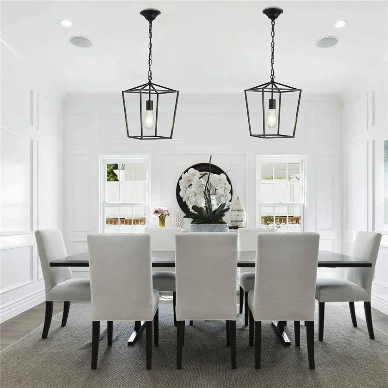 

Vintage Industrial Pendant Lights Black Loft Hanging Lamp Light Fixtures Home Decoration Lamp Kitchen Island Pendant Lights