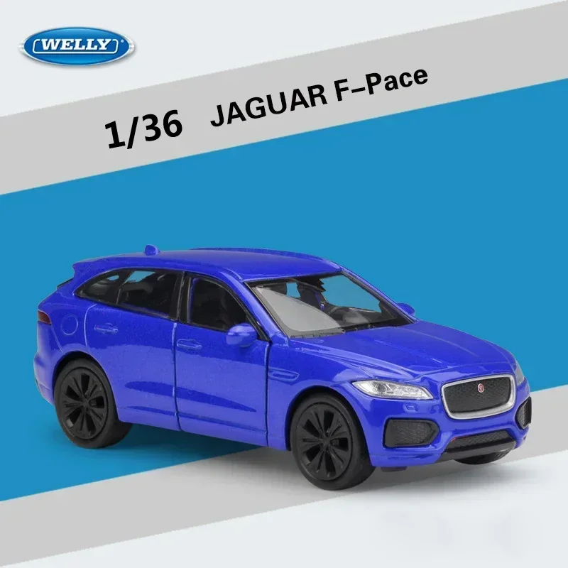 Модель автомобиля WELLY 1:36 JAGUA F-PACE Металлическая машинка с тяговым эффектом литый