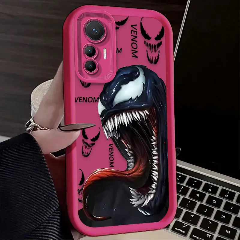 Фото Мягкий чехол Cool Marvel Venom для Xiaomi Poco X7 X6 X5 X3 NFC F7 F6 F5 F3 M7 M6 Pro 4G 5G Mi 12 11 Lite NE 5G 13T 12T 11T 14T Pro №3