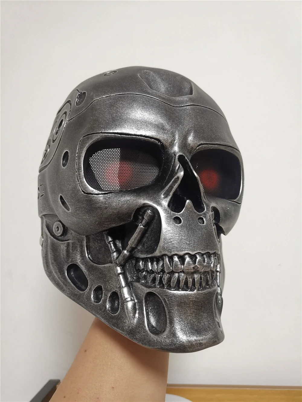 Высококачественная Байкерская маска T800 в стиле стимпанк череп классные Мужские