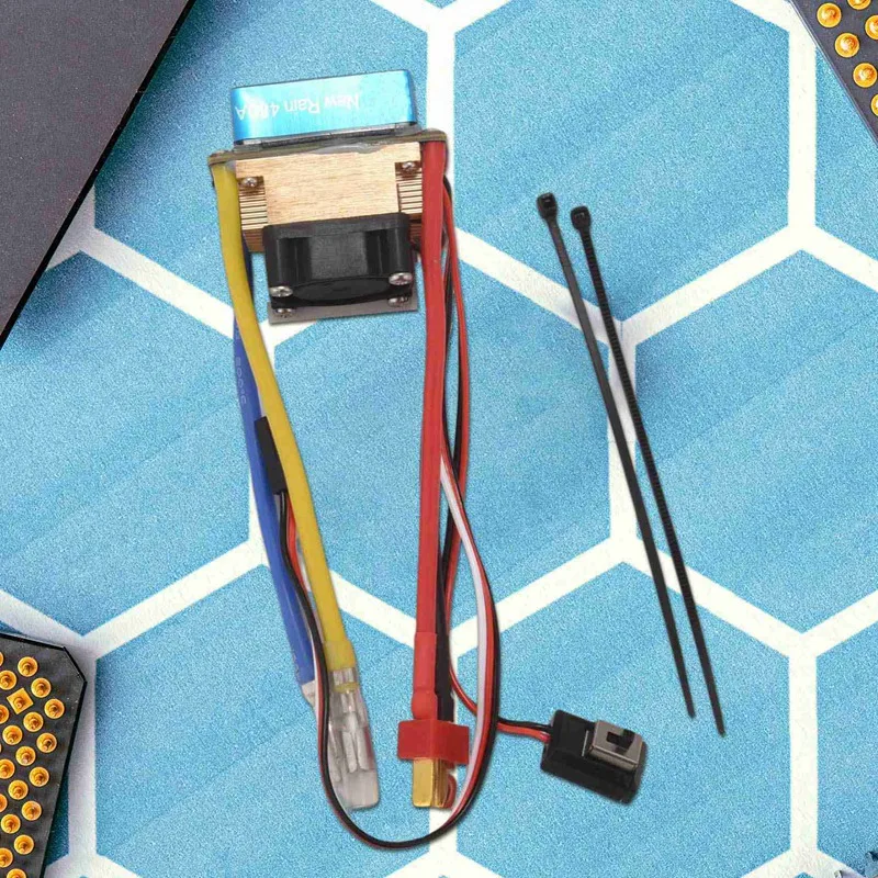 Фото 6 шт. X(480A) Бесколлекторный ESC для одного двигателя с охлаждающим вентилятором, водонепроницаемый, 2-4S, 3 режима, 5В 3А BEC для радиоуправляемых автомобилей. №4