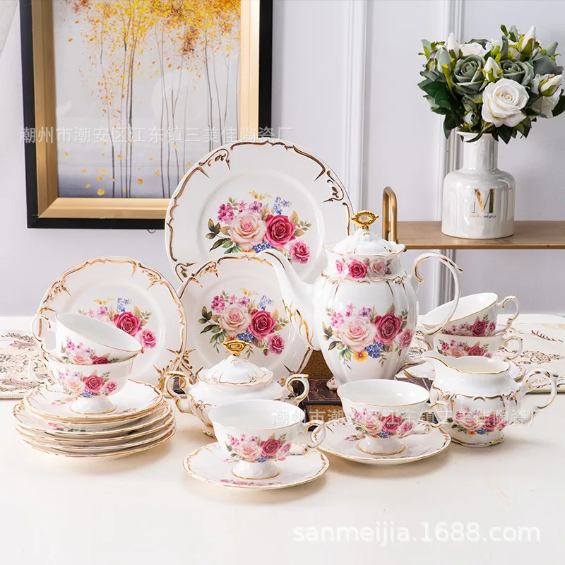 

Керамическая кофейная чашка и тарелка, Набор подарочных коробок, чашка и тарелка для послеобеденного чая в гостинице с золотой краской, кофейная чашка и тарелка