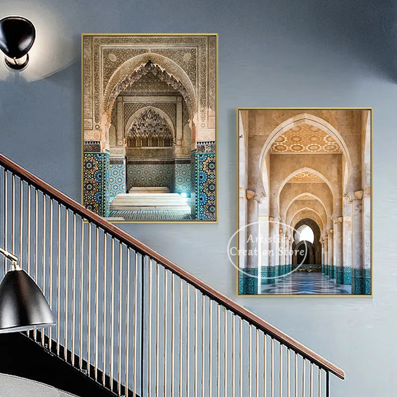 Марокканская фотография путешествия искусственная живопись принты Старый город