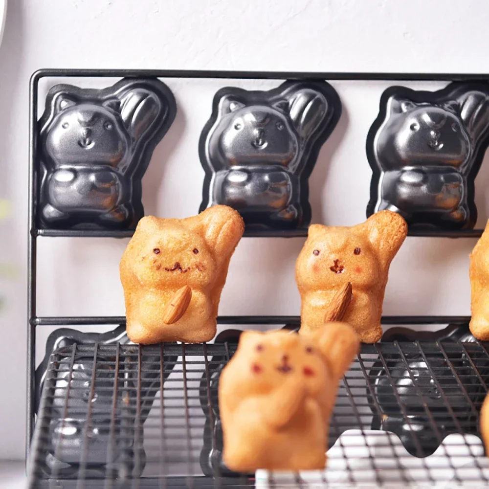 

Cute Squirrel Mold Baking Pan Non-Stick Carbon Steel Cake Mold Kitchen Accessories Bakeware Tools Baking DIY Decoration Mould