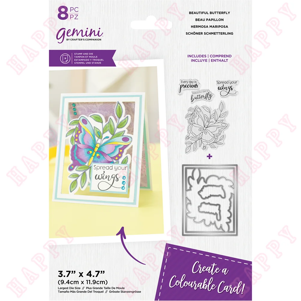 

Metal Cutting Dies Stamps Beautiful Butterfly DIY Scrapbooking Paper Craft Handmade Make Album Card Embossing Template 2022 New