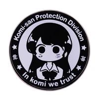 b0414 anime komi cant communicate enamel pin womens brooch lapel pins for backpack briefcase badges manga jewelry accessories