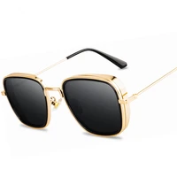2021 fashion vintage oversize square sunglasses lady luxury retro metal glasses driving mirror rectangle glassesuv400 oculos de