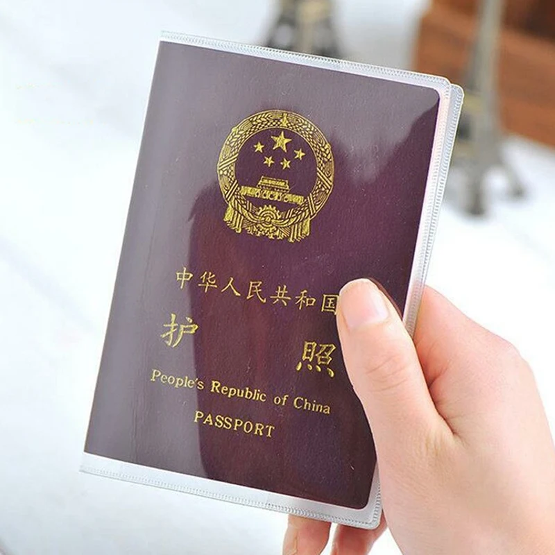 

Portable Waterproof Travel Passport Cover Holder Transparent PVC Passport Holders Travel Accessories Travel Passport Cover Case