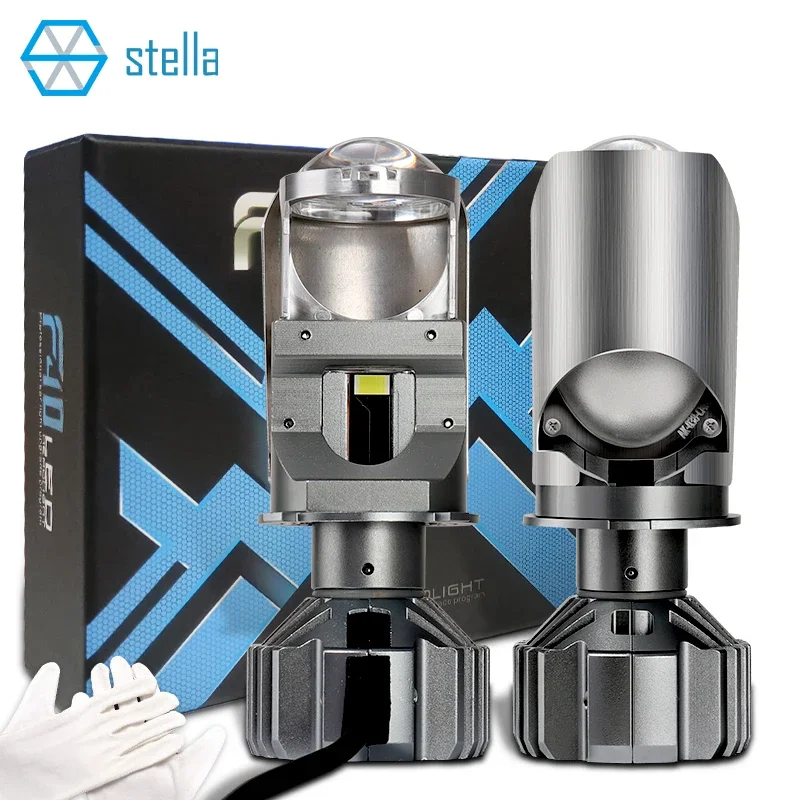 

Stella, 1 комплект, высокая мощность 110 Вт, LHD H4/HB2, проекционная лампа с мини-объективом, лампа для фар, для автомобилей 12 В, дальнего/ближнего света, сверхъяркая 6000K