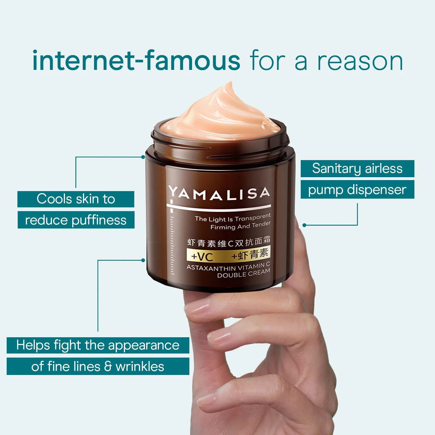 Фото 100 г Астаксантин двойной против морщин витамин С выцветание тонких линий ретинол крем для лица лифтинг-укрепляющий питательный средства по уходу за кожей №4