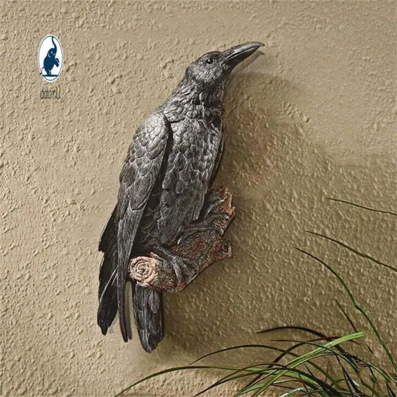 

Atmosphere Ornaments Environmental Friendly Decorate Props Home Decoration Animal Statue Vintage Durable Fashion Crow Decoration