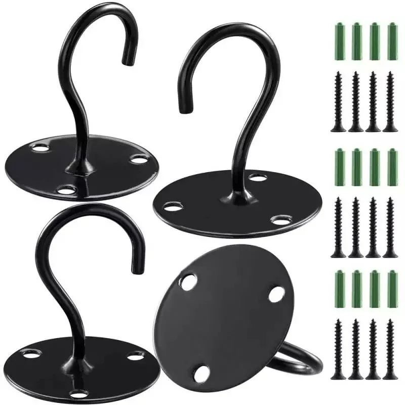 

Living Room Ceiling Wall Hooks Garden Balcony Flower Basket Iron Hooks for Hanging Closet Coat Hanger Wall for Wood with Screws