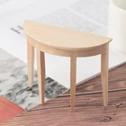 112 миниатюрный деревянный полукруглый стол для кукольного домика, модель мебели, аксессуары 2022, подарок на Новый год, самая популярная по самой низкой цене