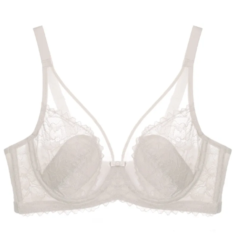 French sexy lace Bra For Women Thin cup Push Up seamless cartilage Bras Elegant underwear Lingerie Brassiere
