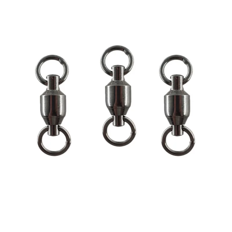 

Solid Ring Ball Bearing Swivels, Fishing Swivel, 50Pcs