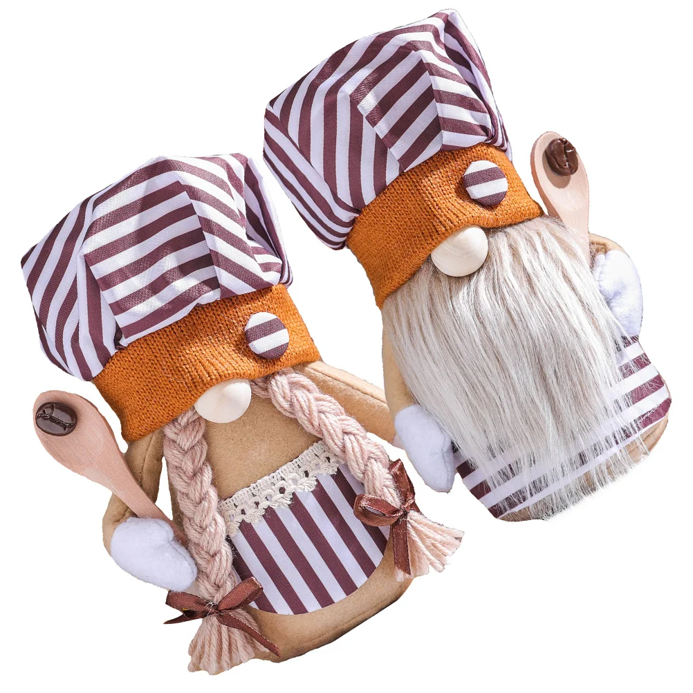 

Кофейный тематический гном, украшение для куклы, Праздничный Орнамент для украшения магазина