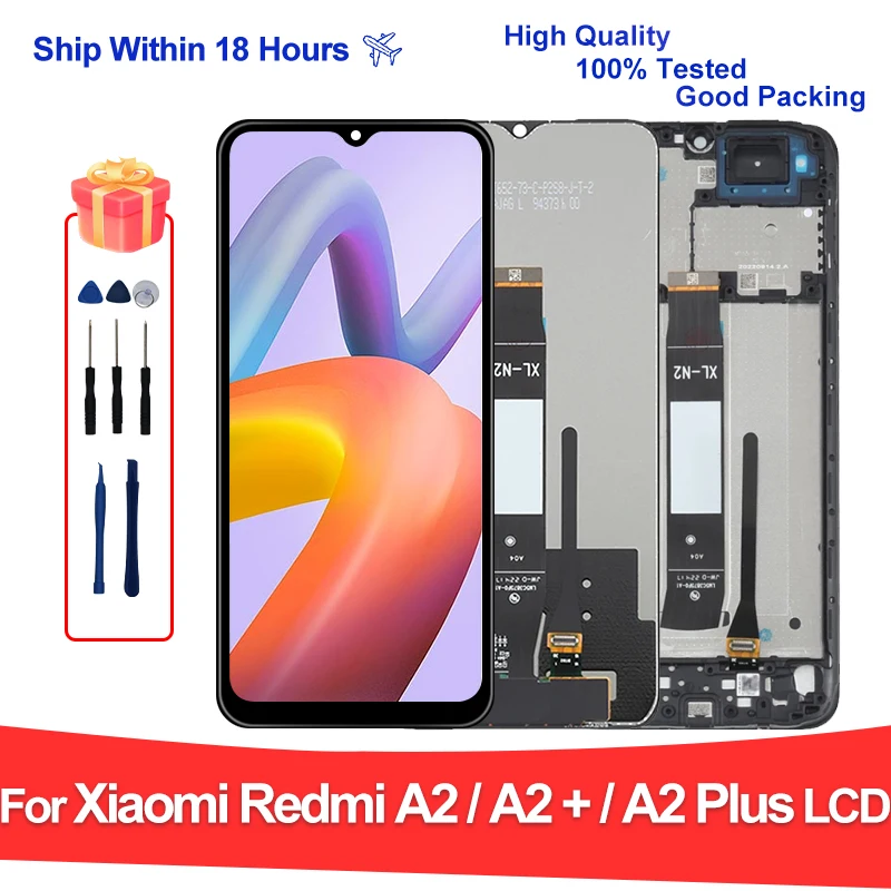 ЖК-дисплей 6 52 дюймов для Xiaomi Redmi A2 сенсорный экран Plus + ЖК-дигитайзер запасные