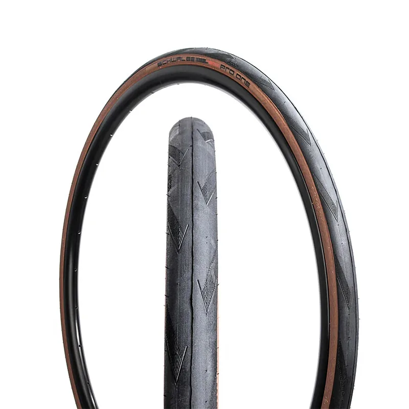 Шины для дорожного велосипеда SCHWALBE PRO ONE 700C 700 × 25C /700 28C черные желтые с краями