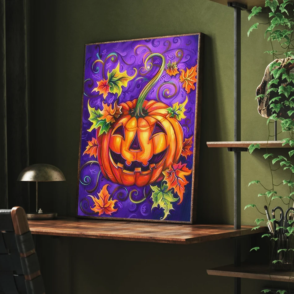 Алмазная живопись SDOYUNO художественный набор Хэллоуин тыква мультфильм простые