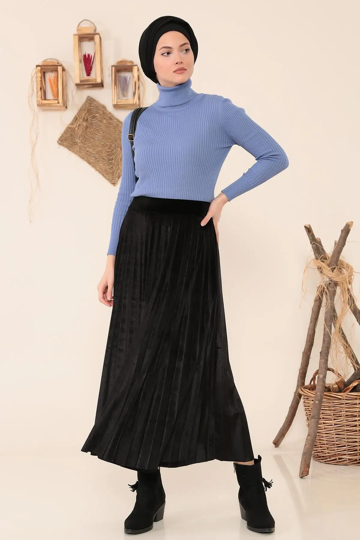 

Fishing Lycra Collar Sweater Women Muslim Sweater