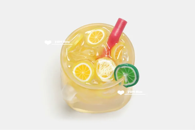 

1PC For Cherry Mx Switch Mechanical Gaming Keyboard Keycaps Replace Hand Made Keycaps Fruit Tea Lemon Tea ESC Resin Keycaps