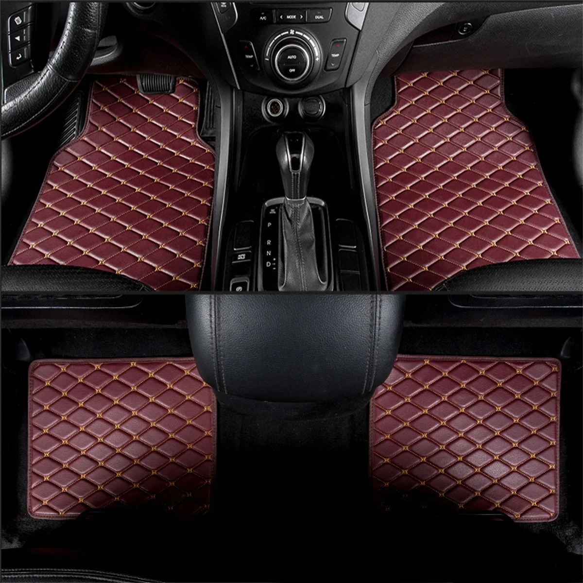 

4PCS Universal Car Floor Mats For MITSUBISHI ASX 308 Eclipse Grandis Montero Lancer Pajero Outlander Auto Interior Accessories