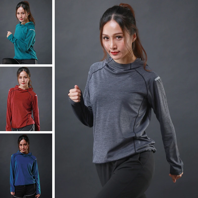 

2022 Gym Yoga Crop Top Women Breathable Seamless Yoga Shirt Running Sport Hoodies Workout Top Fitness Training Shirts Activewear