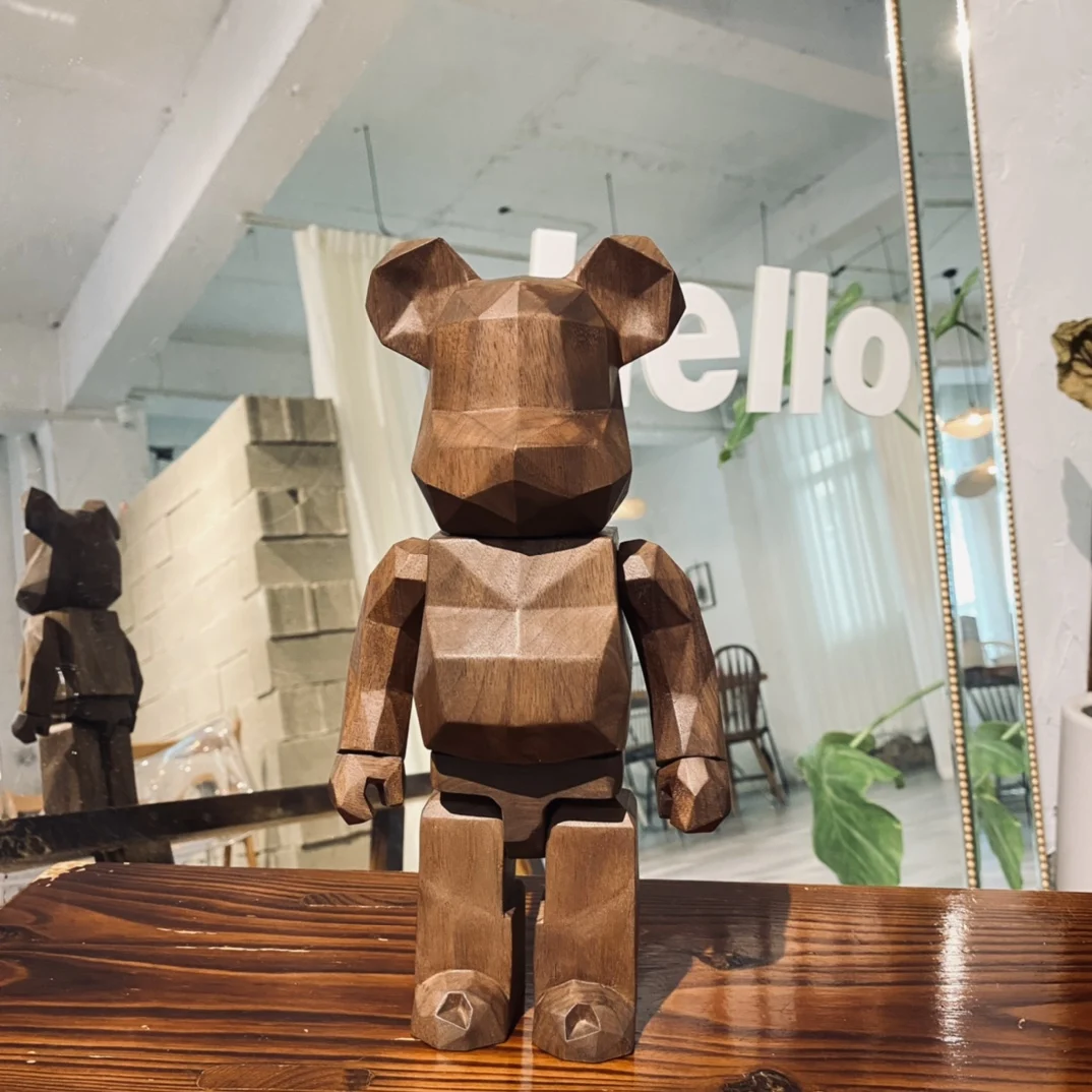 Деревянный медведь в форме грецкого ореха Bearbirck 400% коллекция ручной работы