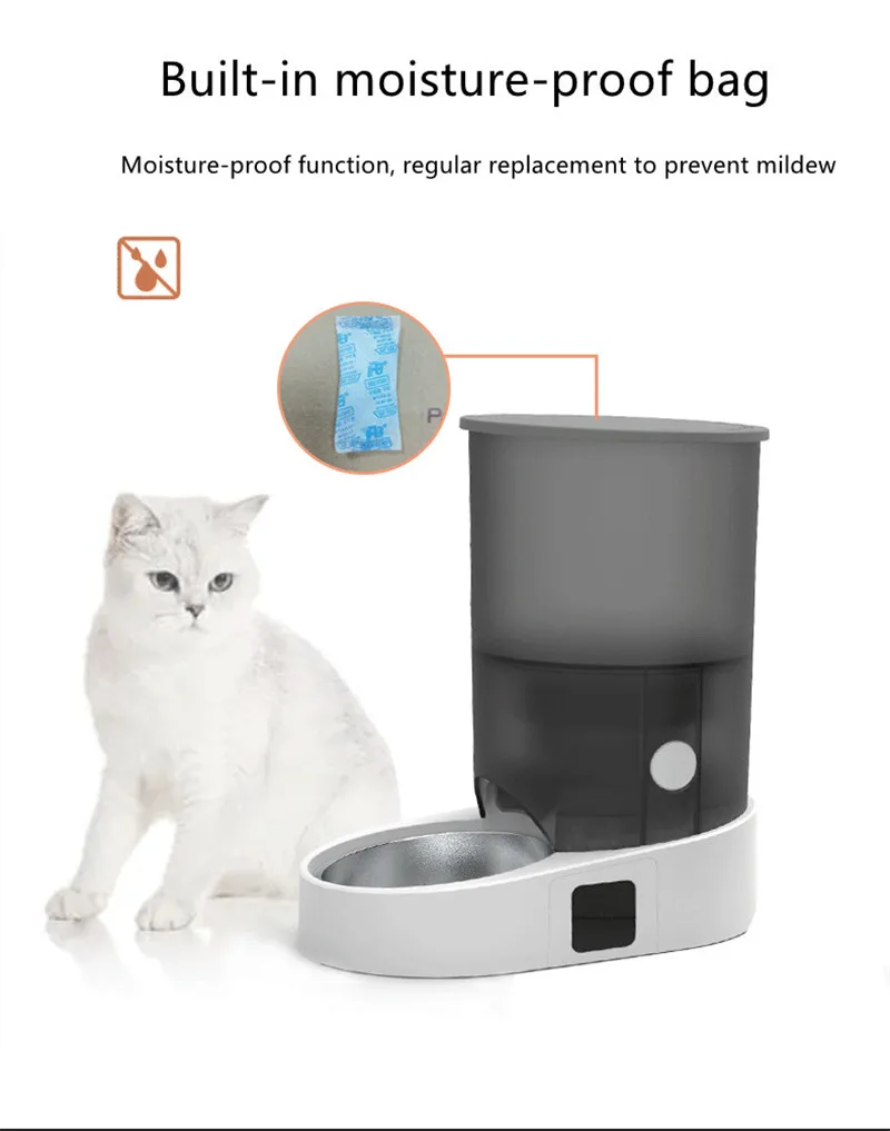 Автоматическая кормушка для домашних животных с управлением через приложение