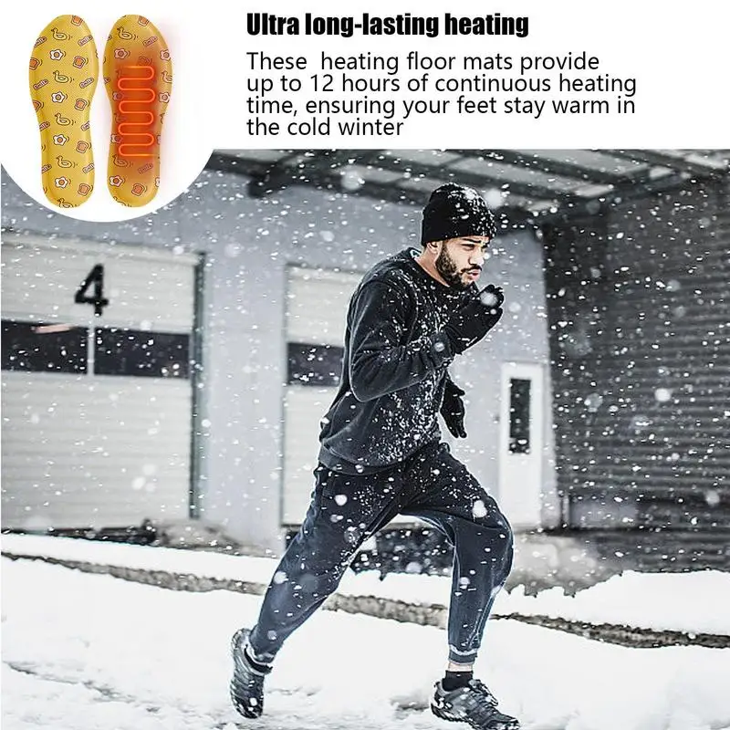 1 пара термостельок с самоподогревом теплые унисекс стельки для поддержки свода